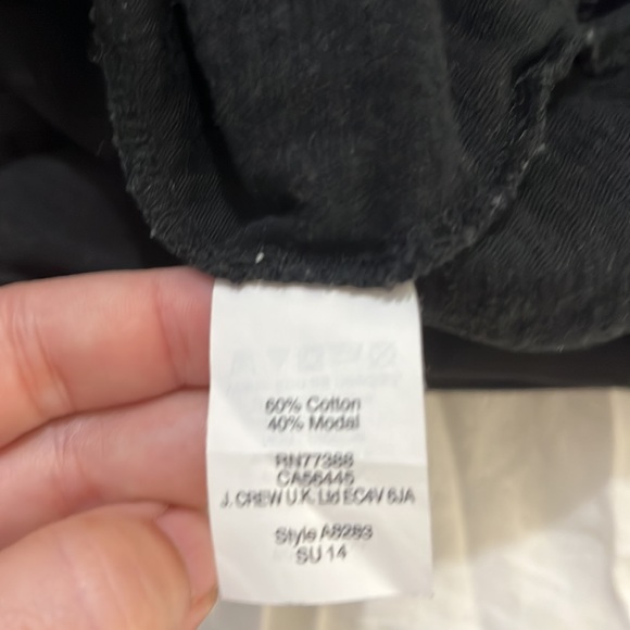 J.Crew Black Sleeveless Lace Trim Tank Top Size Small - Picture 7 of 8